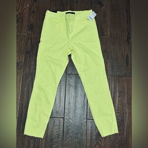 J BRAND Lime green high-waisted skinny jeans #y2kfashion #festivalvibes